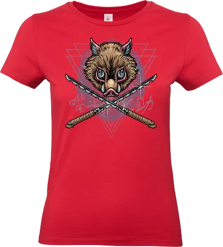 Raging Boar - Animated, animation, TV series, Japanese, demon, manga, slayer - Standard T-Shirt (Women)