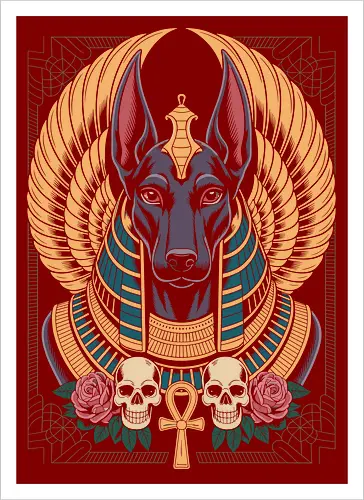 Anubis Egyptian Canine Portrait