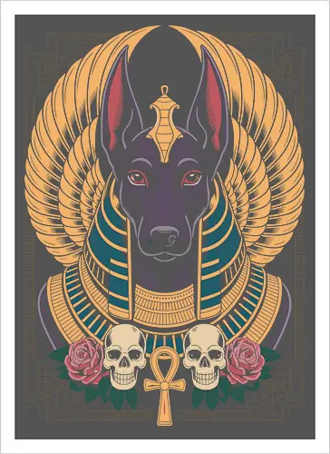 Anubis Egyptian Canine Portrait