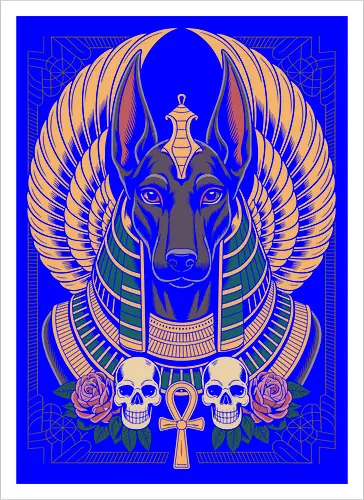 Anubis Egyptian Canine Portrait