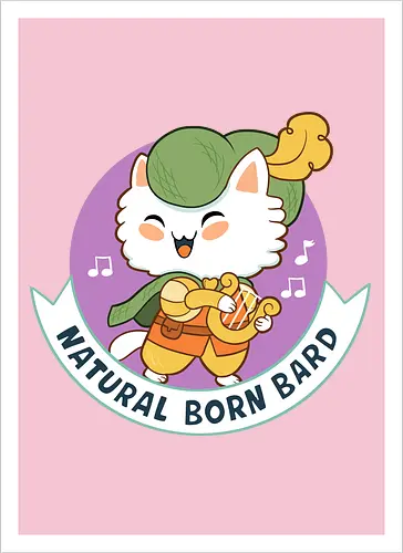 RPG Cats - Natural Born Bard