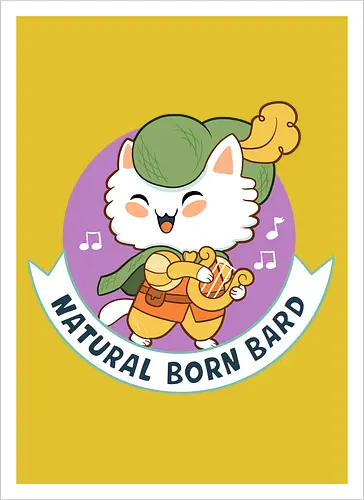 RPG Cats - Natural Born Bard