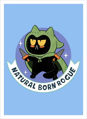 RPG Cats - Natural Born Rogue