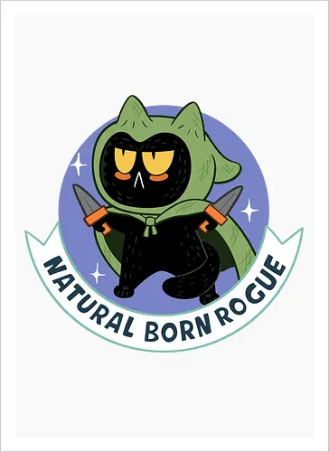 RPG Cats - Natural Born Rogue