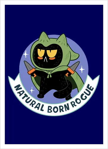 RPG Cats - Natural Born Rogue