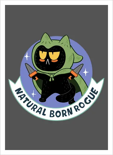 RPG Cats - Natural Born Rogue
