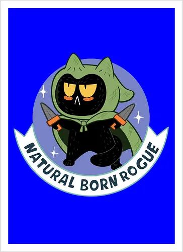 RPG Cats - Natural Born Rogue