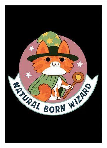 RPG Cats - Natural Born Wizard