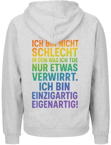 #SteffsMottoRainbow - Twitch, Streamer, Katze, Smilow, Motto - Fairtrade Hoodie