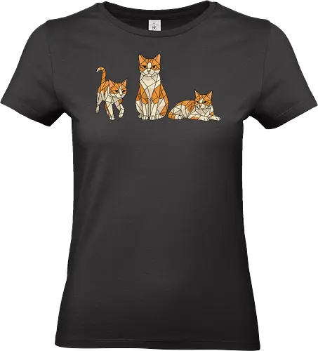 3 mal Milow - Smilow, Twitch, Streamer, Katze, Polygon - Standard T-Shirt (Women)