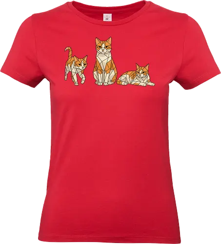 3 mal Milow - Smilow, Twitch, Streamer, Katze, Polygon - Standard T-Shirt (Women)