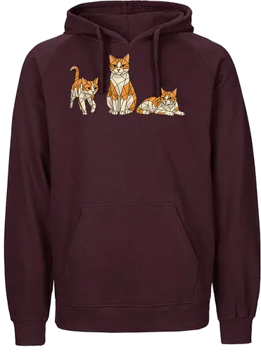 3 mal Milow - Smilow, Twitch, Streamer, Katze, Polygon - Fairtrade Hoodie