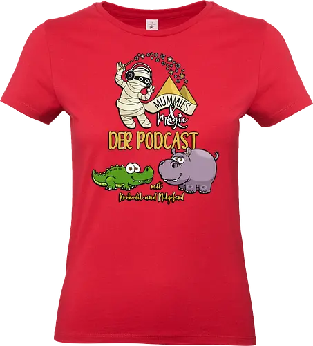 Podcast Mummies & Magic - Nilpferd, Krokodil, Mumie, Ägypten, Podcast, Pyramide - Standard T-Shirt (Women)