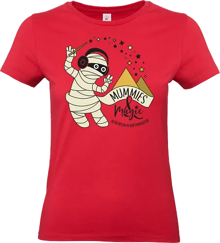 Logo Mummies & Magic (Front) - Nilpferd, Krokodil, Mumie, Ägypten, Podcast, Pyramide - Standard T-Shirt (Women)