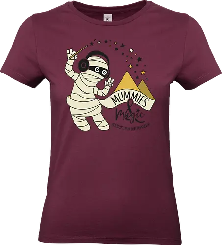Logo Mummies & Magic (Front) - Nilpferd, Krokodil, Mumie, Ägypten, Podcast, Pyramide - Standard T-Shirt (Women)