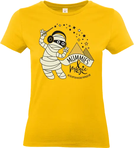 Logo Mummies & Magic (Front) - Nilpferd, Krokodil, Mumie, Ägypten, Podcast, Pyramide - Standard T-Shirt (Women)