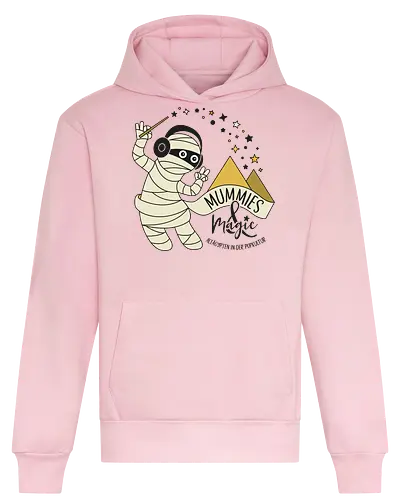 Logo Mummies & Magic (Front) - Nilpferd, Krokodil, Mumie, Ägypten, Podcast, Pyramide - Heavyweight Hoodie