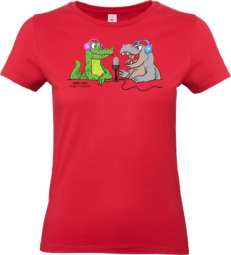 Mummies & Magic - Hippo und Kroko - Nilpferd, Krokodil, Mumie, Ägypten, Podcast, Pyramide - Standard T-Shirt (Women)