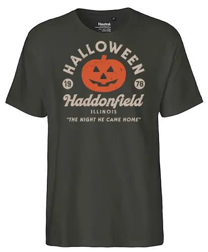 The Night He Came Home - michael myers, haddonfield, 1978, retro movie, horror movie, the night he came home, slasher movie - Fairtrade T-Shirt