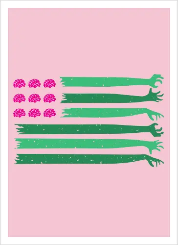 american zombie flag 
