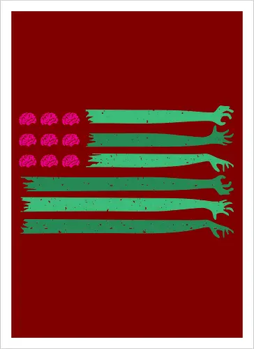 american zombie flag 