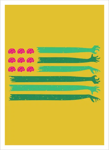 american zombie flag 