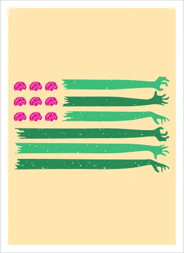 american zombie flag 