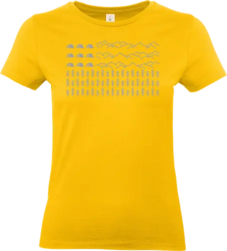 american adventure flag  - adventure, outdoor, hiking, camping, mountain, jungle, forest, flag, hobby - Standard T-Shirt (Women)