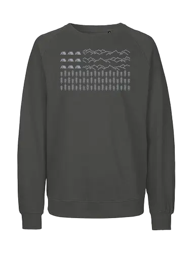 american adventure flag  - adventure, outdoor, hiking, camping, mountain, jungle, forest, flag, hobby - Fairtrade Sweatshirt