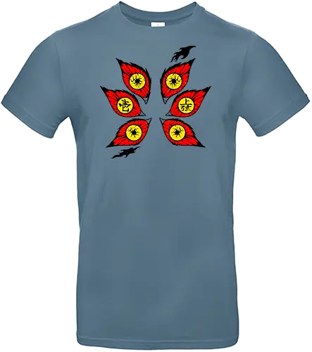 Slayer Upper Moons Eyes Anime Art Print - Slayer, Upper Moons, anime eyes, anime, manga, villain, Muzan Kibutsuji, Twelve Kizuki, anime art, fan merchandise, demonic, Japanese characters, shonen, anime print, Japanese animation, spooky, demon, iconic - Standard T-Shirt