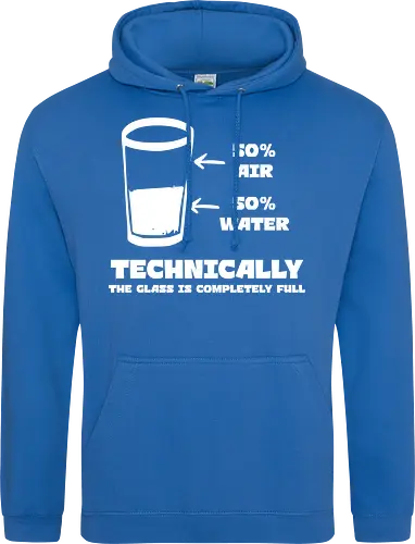Technisch gesehen ist das Glas komplett voll – Lustiges Motiv