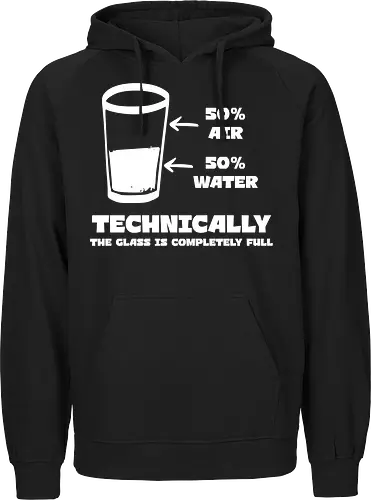 Technisch gesehen ist das Glas komplett voll – Lustiges Motiv