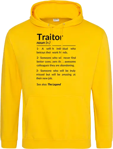 Lustiges Abschiedsgeschenk für Kollegen – Goodbye Traitor