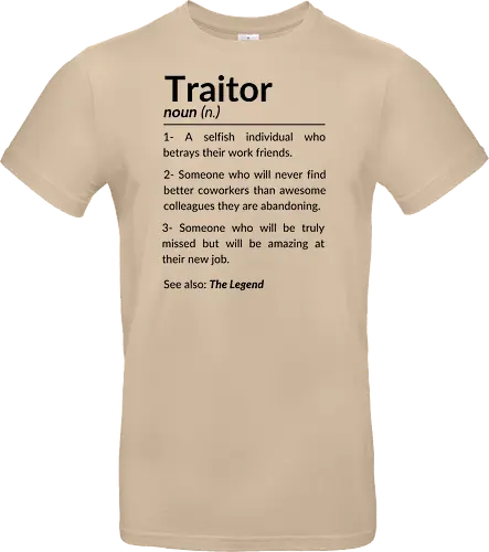 Lustiges Abschiedsgeschenk für Kollegen – Goodbye Traitor