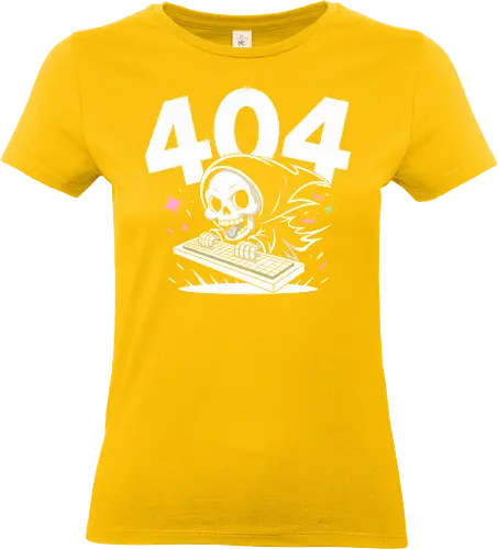 404 Error: The Page is Dead - 404 error, grim reaper, tech humor, programmer, dead link, gaming, developer, website not found, funny skeleton, IT support, coder gift, internet humor - Standard T-Shirt (Women)