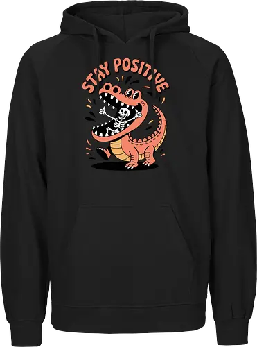 Stay Positive Dinosaur Skeleton