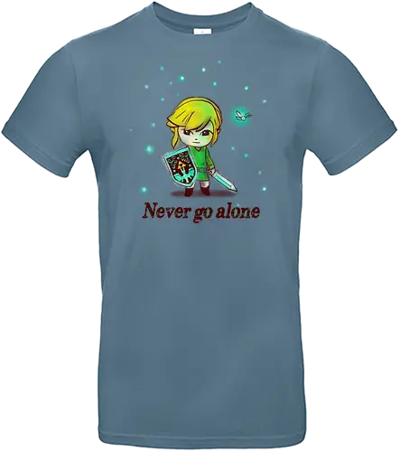 Never go alone - legendary hero, gaming, gamers, cute, kawaii - Standard T-Shirt