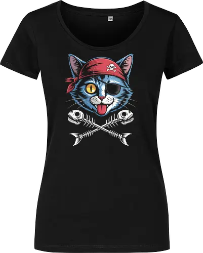 Pirate Cat Skull Crossbones