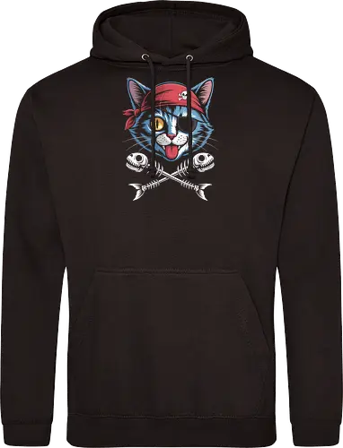 Pirate Cat Skull Crossbones