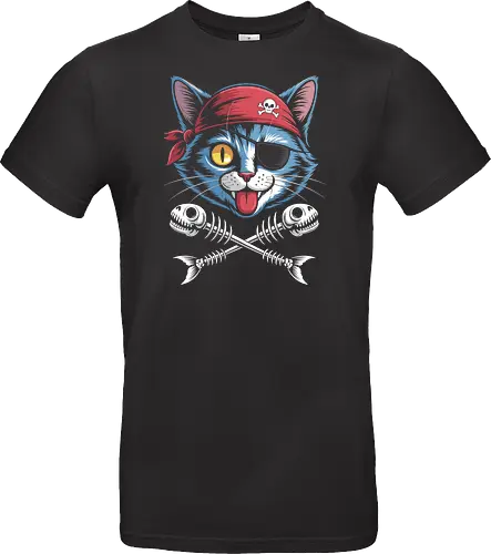 Pirate Cat Skull Crossbones