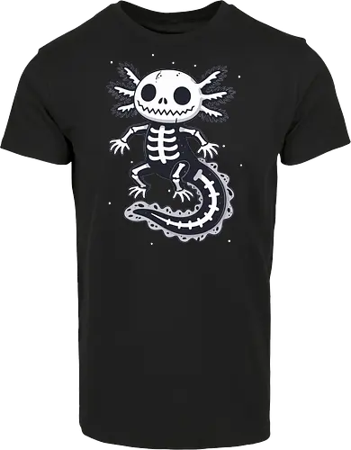 Skeleton Axolotl Cute Spooky