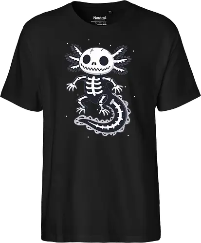 Skeleton Axolotl Cute Spooky