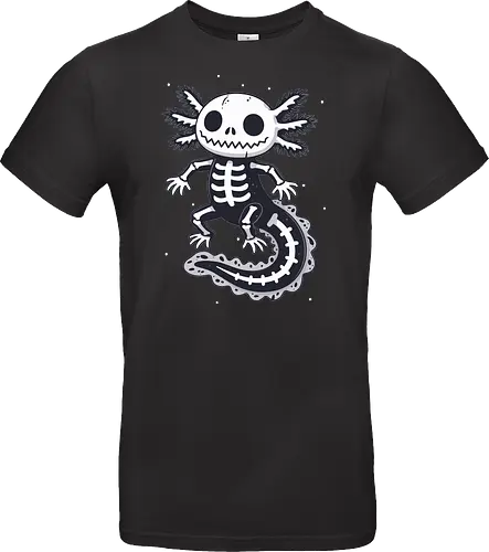 Skeleton Axolotl Cute Spooky