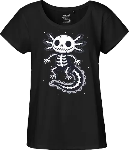 Skeleton Axolotl Cute Spooky