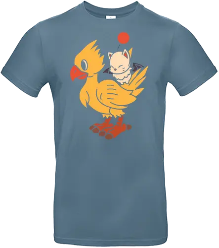Kweh and Kupo Duo - Chocobo's Dungeon, Kweh, Kupo, Final, gaming art, video game characters, minimalist art, retro gaming, JRPG, fantasy creatures, fan art, kawaii, cute anime, gaming merchandise, Final Fantasy IX, Final Fantasy art - Standard T-Shirt