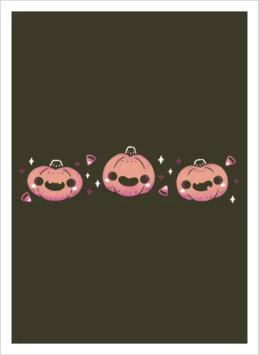 Kawaii Cute Halloween Pumpkins