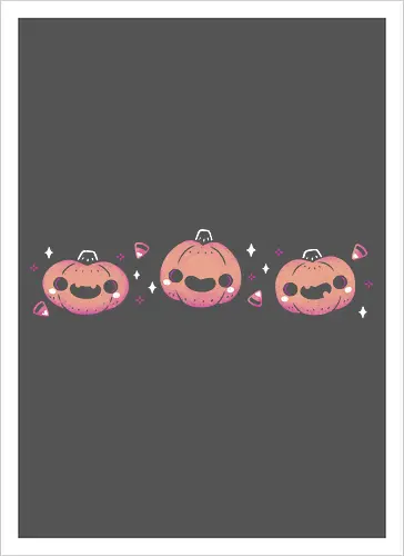 Kawaii Cute Halloween Pumpkins