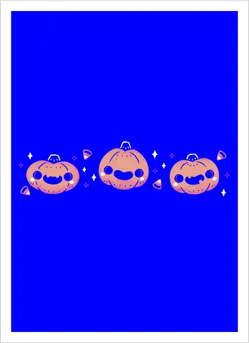 Kawaii Cute Halloween Pumpkins
