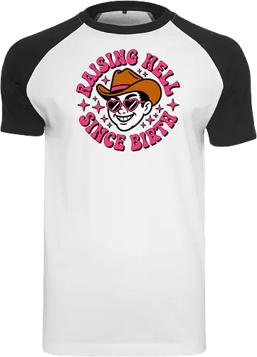 Raising Hell Since Birth Retro Funny