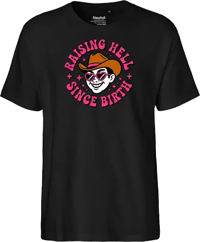 Raising Hell Since Birth Retro Funny